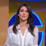 Erielle’s white sheer blouse on Good Morning America