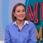 Eva’s blue button down shirt on Good Morning America