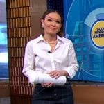 Eva’s wide leg jeans on Good Morning America