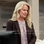 Felicia’s paisley print top on General Hospital