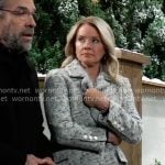 Felicia's grey speckled coat on General Hospital