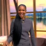 Gabrielle Union’s gray top with pockets on The View