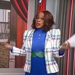 Gayle King’s checked blazer on CBS Mornings