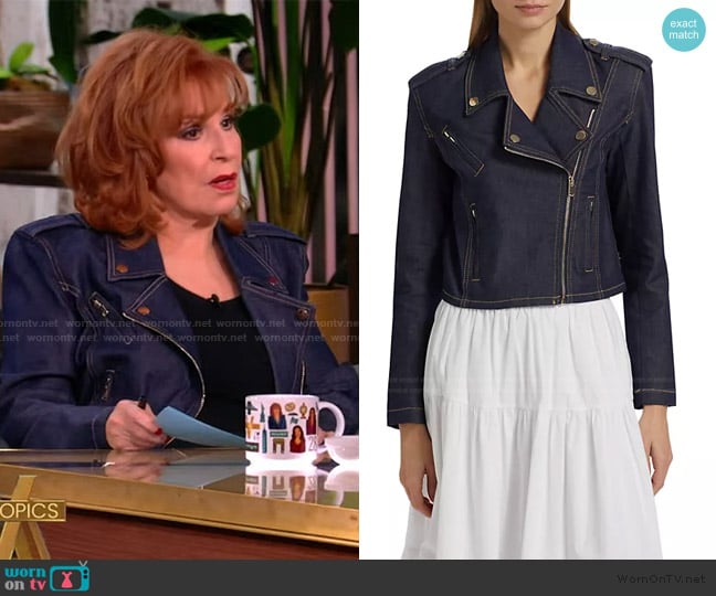 Generation Love Cosita Denim Moto Jacket worn by Joy Behar on The View