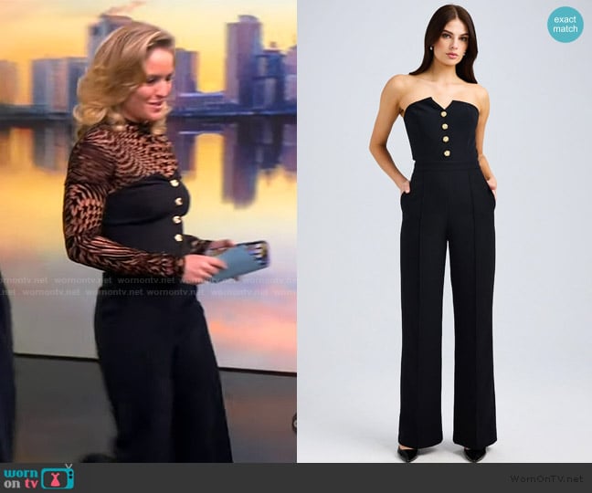 Generation Love Camilo Crepe Jumpsuit worn by Sara Haines on The View