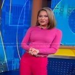 Ginger’s pink pants on Good Morning America