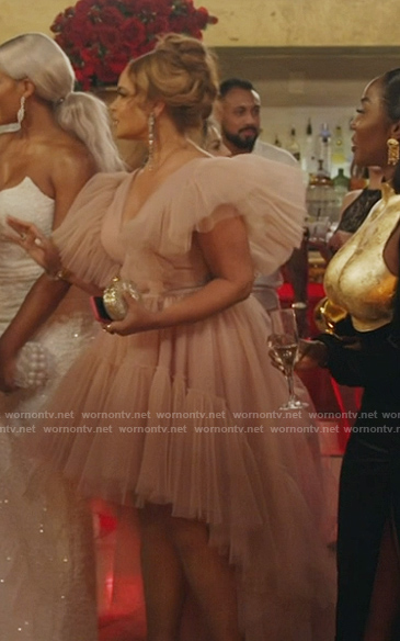 Gizelle’s pink tulle dress on The Real Housewives of Potomac