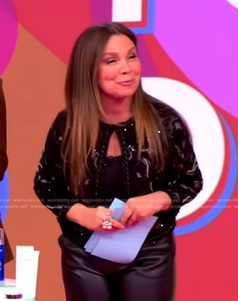 Gretta Monahan’s embellished cardigan on The View