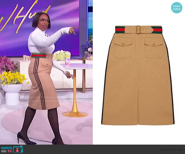 Gucci Jacquard Skirt worn by Jennifer Hudson on The Jennifer Hudson Show