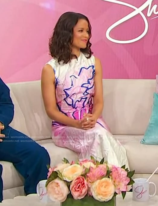 Gugu Mbatha-Raw's printed dress on Sherri