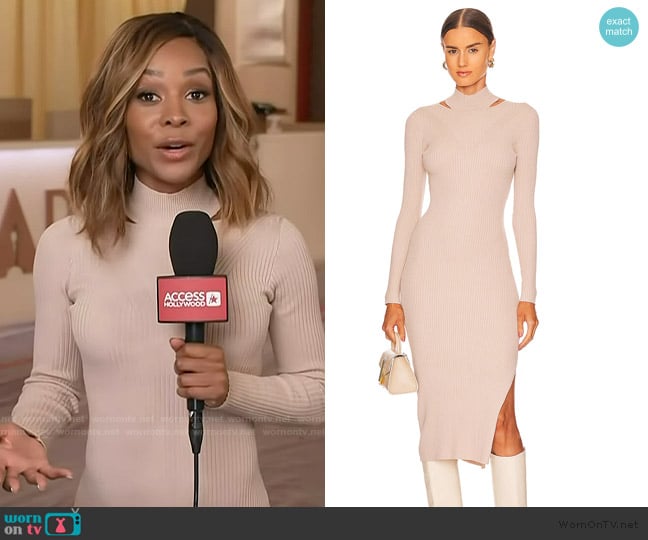 Heartloom Miller Midi Dress worn by Zuri Hall on Access Hollywood