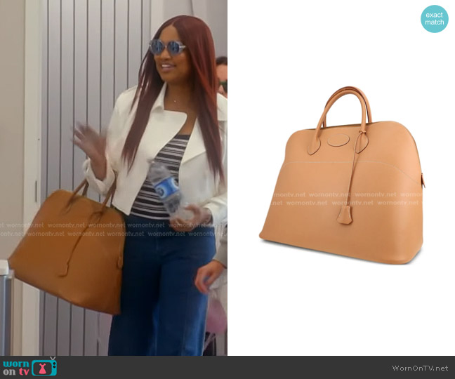 Hermes Bolide 45 Tote Bag worn by Garcelle Beauvais on The Real Housewives of Beverly Hills