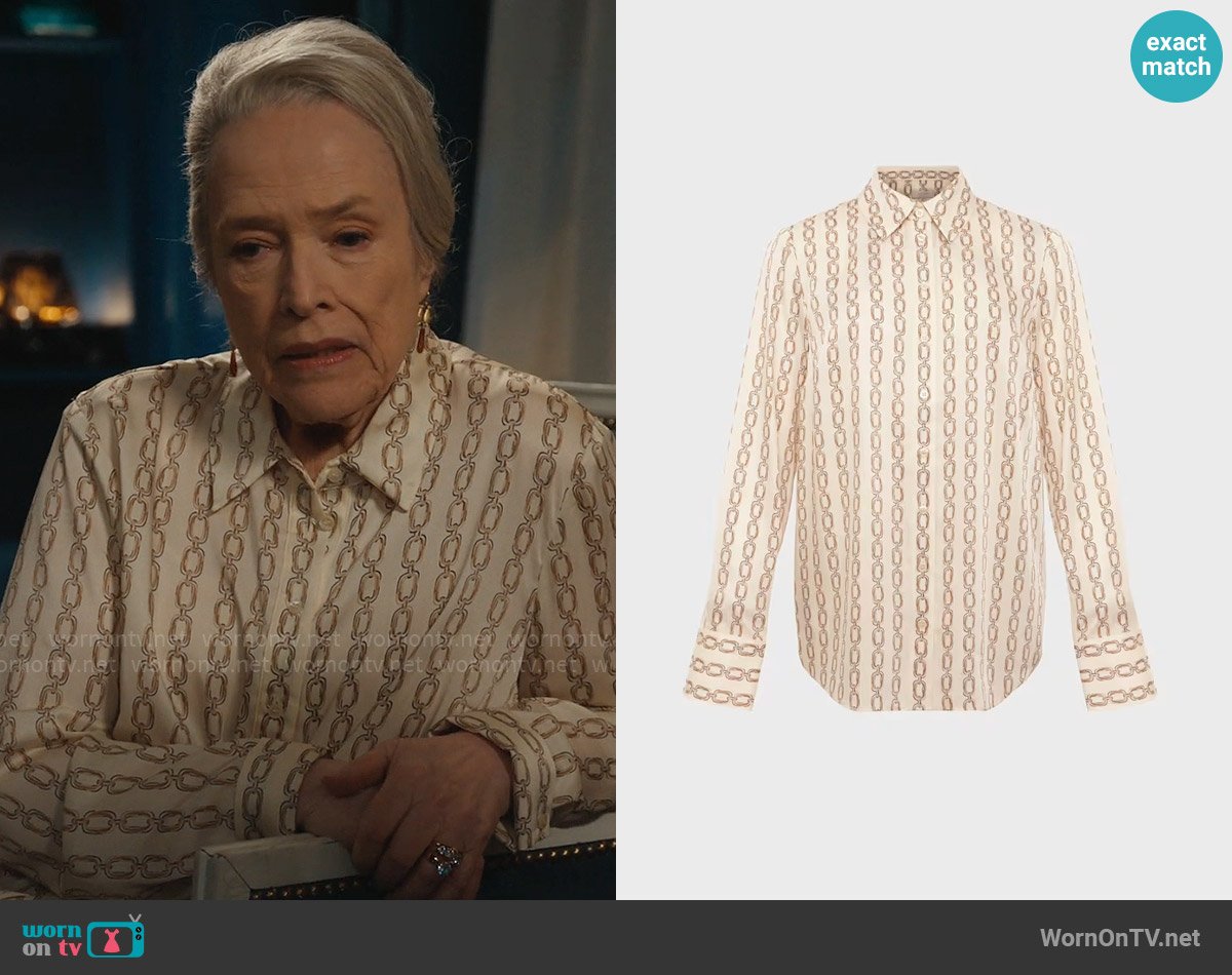 Hobbs Joelle Shirt worn by Madeline Matlock (Kathy Bates) on Matlock