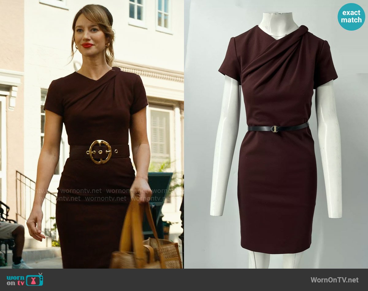 Jason Wu Draped Dress worn by Shae Banfield (Yael Grobglas) on Matlock