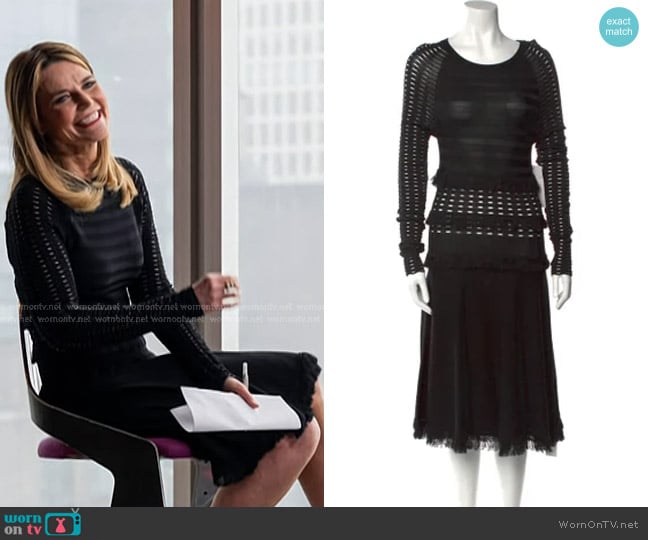 Jason Wu Mid Length Dress worn by Savannah Guthrie on Today