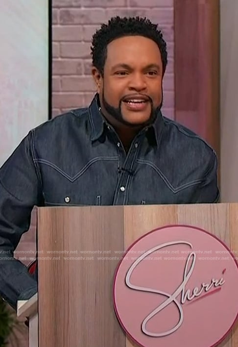 Jawn's denim jacket on Sherri