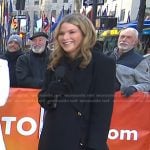 Jenna’s black side button coat on Today