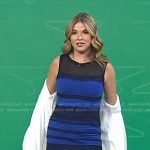 Jenna’s blue and black lace stripe dress on Today