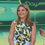 Jenna’s blue lemon print mini dress on Today