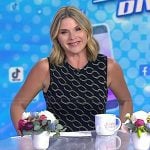 Jenna’s black chain print mini dress on Today