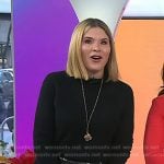 Jenna’s black grommet leather skirt on Today