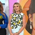 Jenna's blue lemon print mini dress on Today