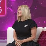 Jenny McCarthy’s black embroidered mini dress on Today