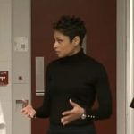 Jericka Duncan’s black turtleneck sweater on CBS Mornings