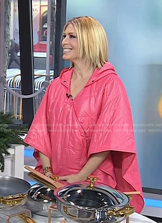 Jill’s pink quilted wrap jacket on Today