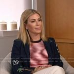 Jill’s navy embroidered blazer on Today
