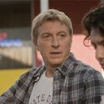 Johnny’s grey plaid shirt on Cobra Kai