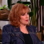 Joy’s denim moto jacket on The View