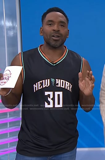 Justin’s New York Liberty jersey on Today