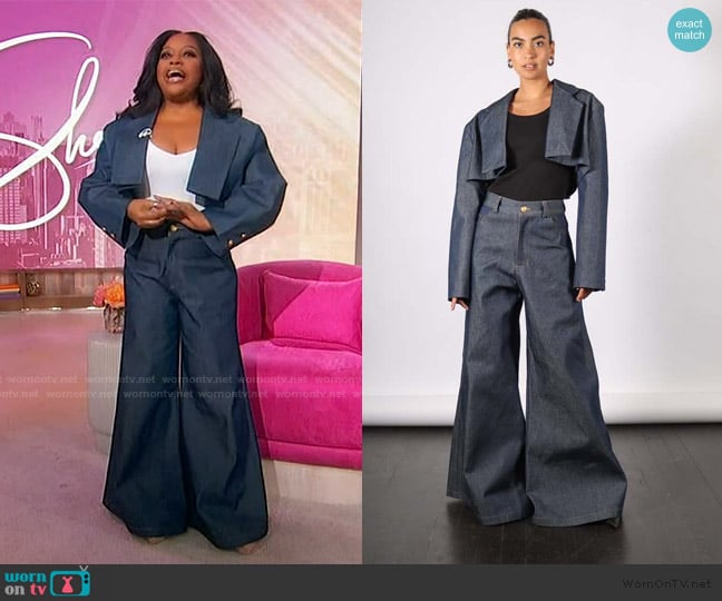 Kaphill Sarlat Cropped Blazer worn by Sherri Shepherd on Sherri