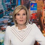 Kate’s white ruffle pointelle sweater on NBC News Daily