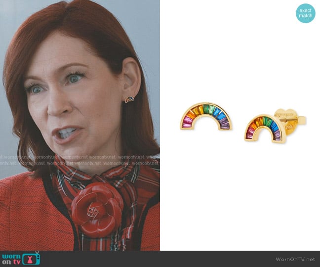 Elsbeth’s rainbow earrings on Elsbeth