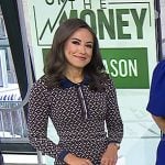 Kaylee’s brown geometric polo dress on Today