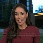 Keylee’s burgundy ribbed waist top on Today