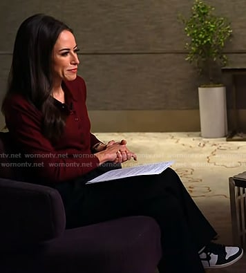 Kaylee's white high top sneakers on Today