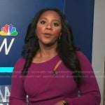 Kay’s pink ribbed cutout dress on NBC News Daily