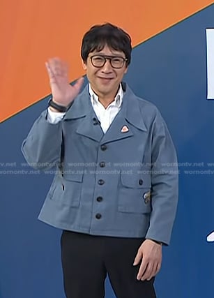 Ke Huy Quan's blue jacket on Today