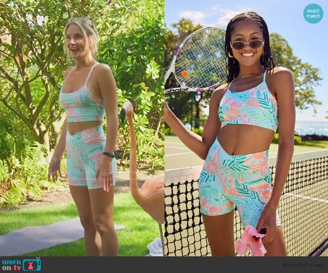 Taylor’s floral print biker shorts on Southern Charm