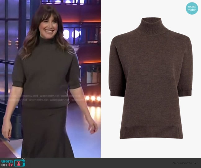 Khaite Marco Top worn by Ashley Tisdale on The Kelly Clarkson Show