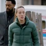 Kim’s green puffer jacket on Chicago PD