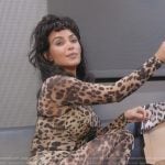 Kim’s leopard print catsuit and bodysuit on The Kardashians