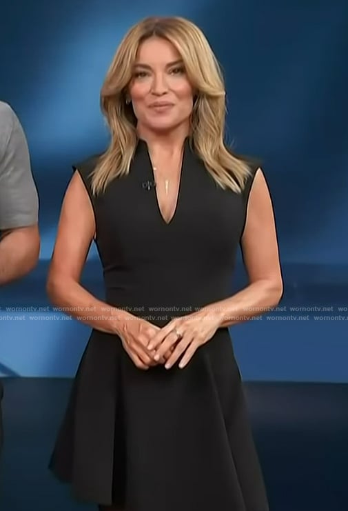 Kit's black mini dress on Access Hollywood