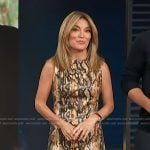 Kit’s snake skin print mini dress on Access Hollywood