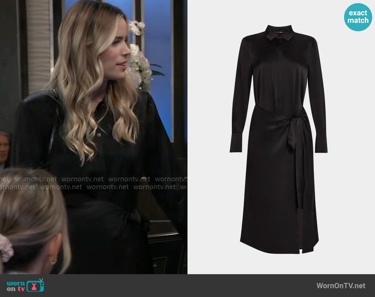 Kobi Halperin Alara Dress worn by Sasha Gilmore (Sofia Mattsson) on General Hospital