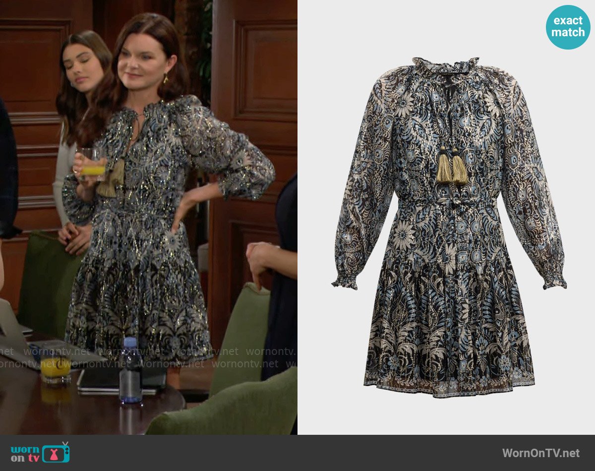 Kobi Halperin Kaye Dress in Coast Multi worn by Katie Logan (Heather Tom) on The Bold and the Beautiful