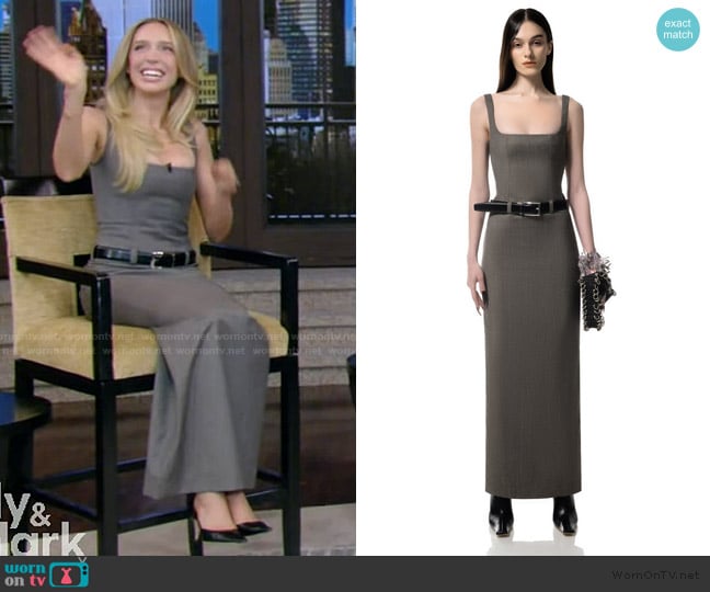 Lado Bokuchava Painting Dress worn by Alex Cooper on Live with Kelly and Mark